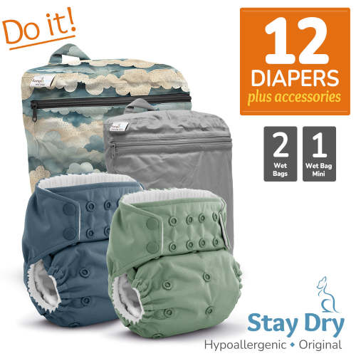 Cloth Diaper Bundle - Do It! | Rumparooz G3 Stay Dry Original :: 12 pa