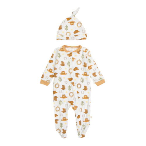 Newborn Boys 2pc Footed Coverall And Hat Set | Kids & Baby | T.J.Maxx