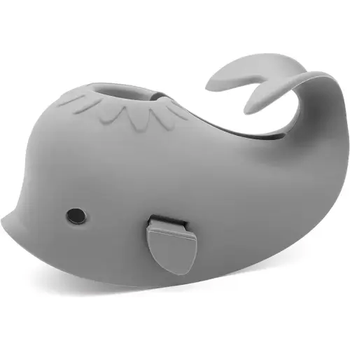 Baby Bathtub Faucet Cover, Bath Faucet Cover for Kids, Baby Bath Spout Cover, Soft Silicone Bathtub Faucet Safety Toys, Cute Whale, Universal Fit, Make Your Baby's Bath Time Fun and Love It