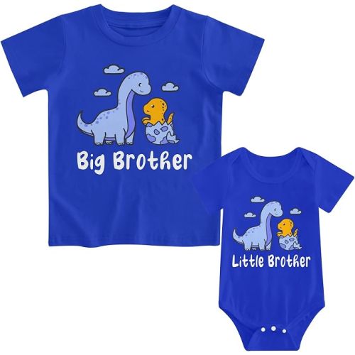 Funnycokid Big Brother Little Brother Matching Outfits