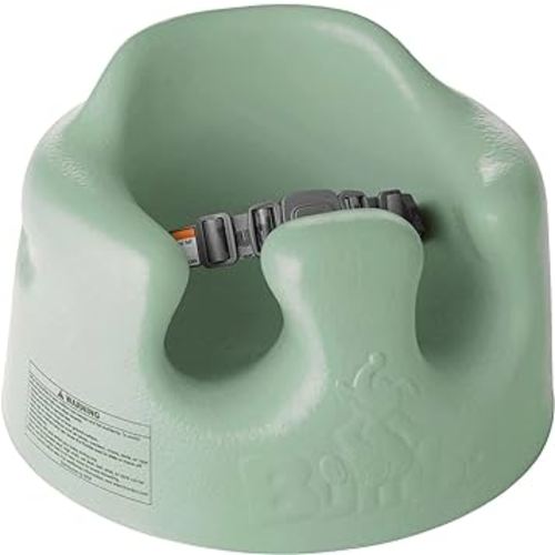 Bumbo Infant Floor Seat Baby Sit up Chair, Baby Sitting Support for 3-12 Months w/ 3 Point Adjustable Safety Strap Harness & Rounded Backrest, Hemlock