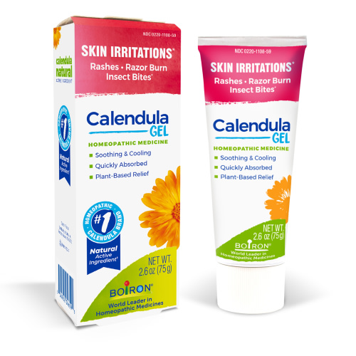 Boiron Calendula Gel, Homeopathic Medicine for Skin Irritations, Rashes, Razor Burn, Insect Bites Relief, 2.6 oz