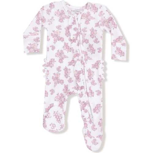 2 Way Ruffle Zipper Footie Countryside Coreopsis - Angel Dear | Maisonette