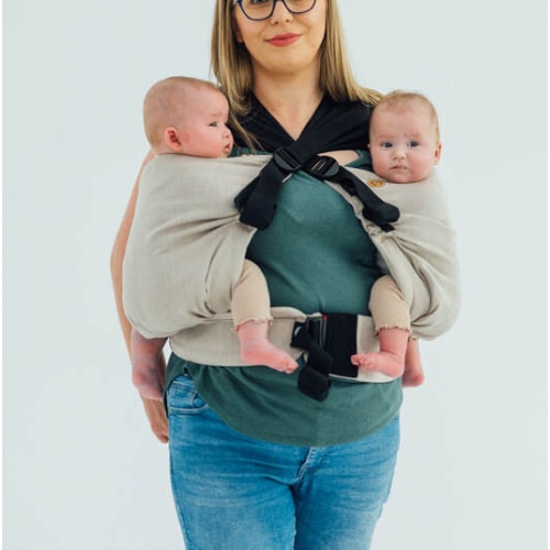 LennyTwin Carrier, Standard Size, broken-twill weave 100% cotton - PEANUT BUTTER