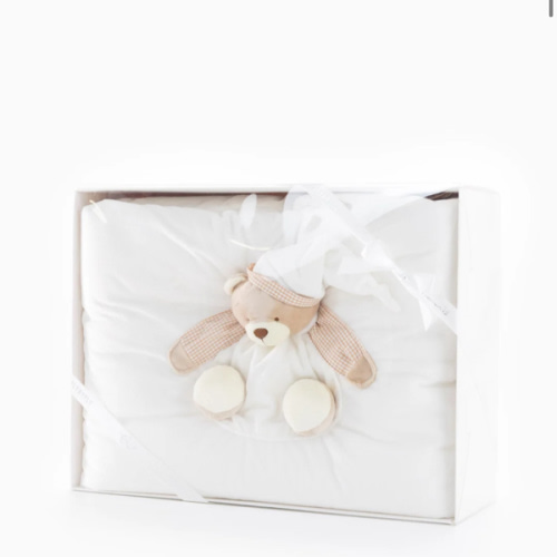 3D Bear Quilt & Cover - Beige