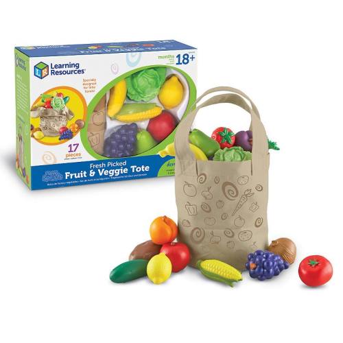 Learning Resources New Sprouts Fresh Picked Fruit & Veggie Tote