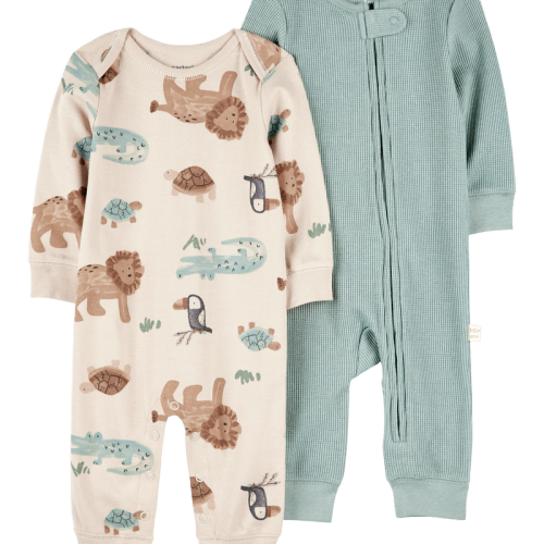 Multi Baby 2-Pack Zip-Up Jumpsuits | Carter’s Oshkosh Canada