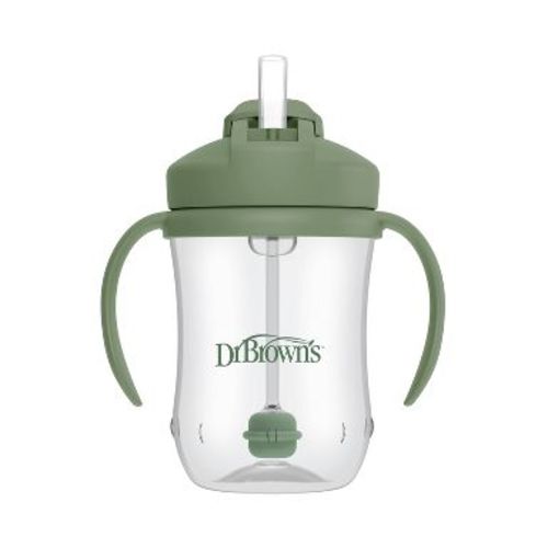 Dr. Brown's Milestones 9 fl oz Baby's First Straw Cup - Sage