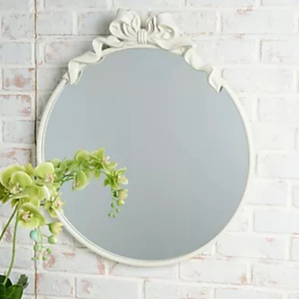 Home Reflections 24" Antique Metal Bow Mirror