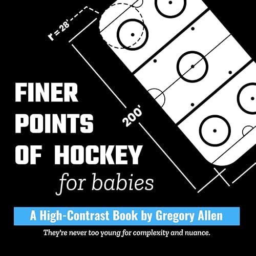 Finer Points of Hockey for Babies: A High-Contrast Book (Finer Points for Babies) Paperback – Large Print, May 14, 2024
