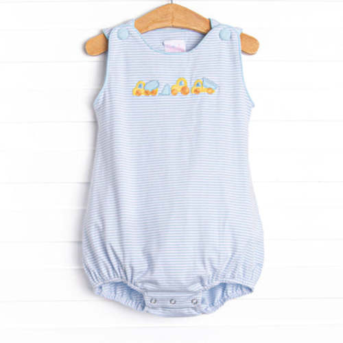 Construction Crew Applique Bubble, Blue Stripe – Stitchy Fish