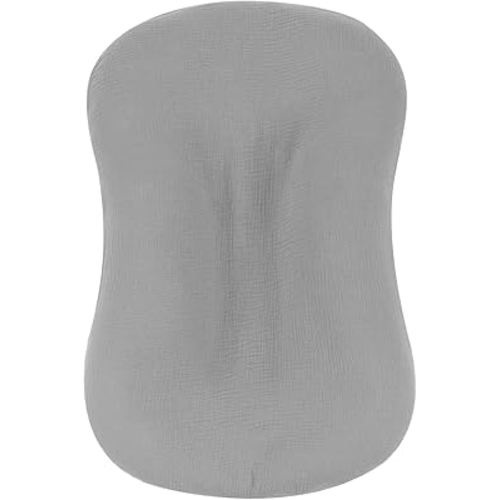 FUNUPUP Muslin Baby Lounger Cover Compatible with Snuggle Me Lounger, Infant Lounger Pillow Cover for Newborn, Removable Newborn Lounger Cover for Boys and Girls, Grey
