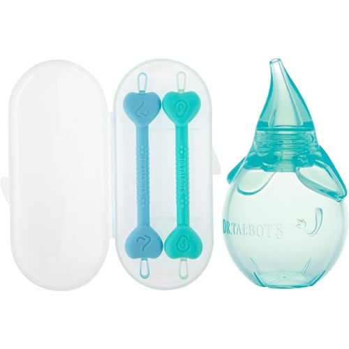 Dr. Talbot's Baby Nose and Ear Care Set - Nasal Aspirator and Nose and Ear Cleaner Tools for Babies - Baby Registry Essentials