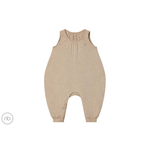 Basics Sleeveless Jumpsuit (Bamboo) - Warm Taupe