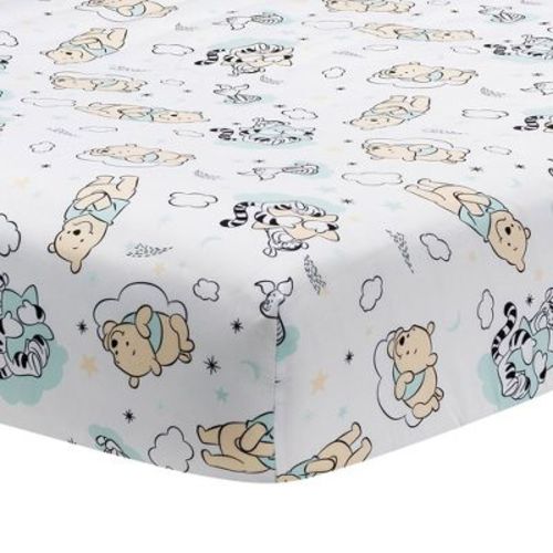 Lambs & Ivy Winnie The Pooh Hugs Fitted Crib Sheet