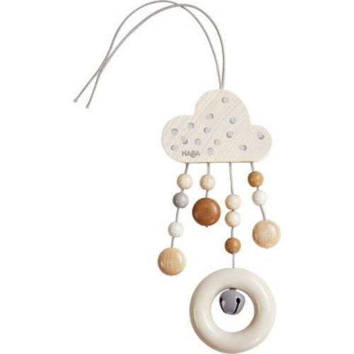Haba Dangling Cloud Figure Dots - Attaches To Play Gym, Car Seat And Stroller