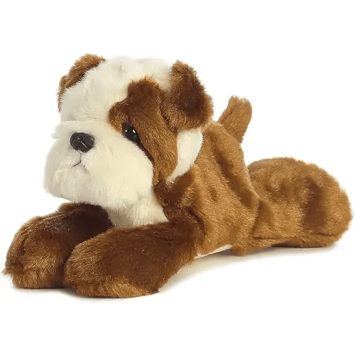 Aurora® Adorable Mini Flopsie™ Semper Fi Stuffed Animal - Playful Ease - Timeless Companions - Brown 8 Inches
