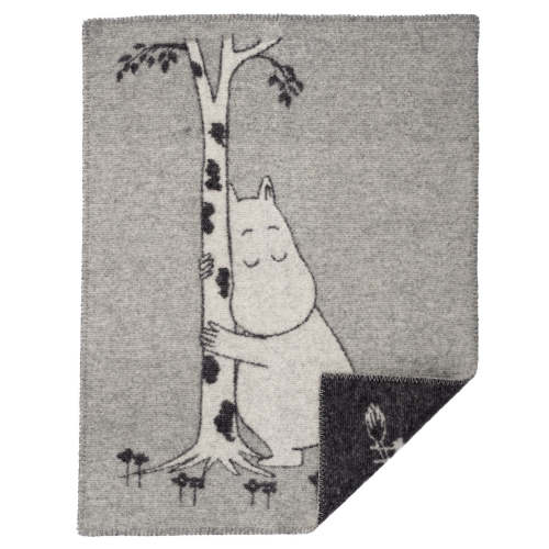 Moomin Tree Hug ECO Lambswool Baby Blanket, Grey