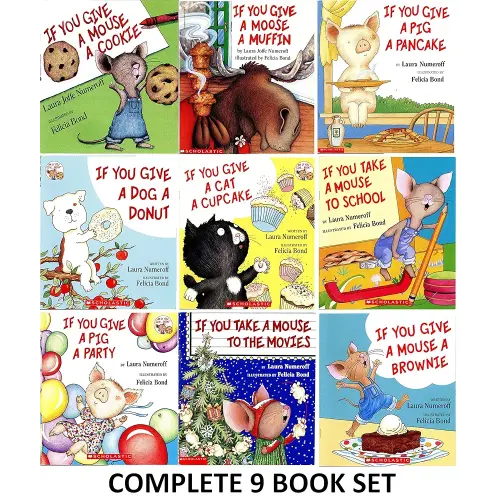If You Give a Mouse a Cookie Series: 9 Book Set