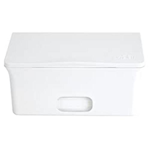 Ubbi Baby Wipes Dispenser | Baby Wipes Case | Baby Wipes Holder with Weighted Plate, Keeps Wipes Fresh and Non-Slip Rubber Feet, White : Baby