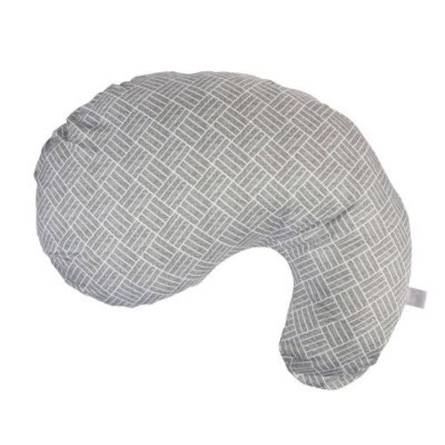 Boppy Cuddle Pillow With Gray Basket Weave Cover
