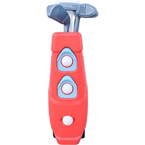 Toddler Golf Set – Complete Golf Toy Playset for Kids | 3 Junior Golf Clubs + 3 Balls + 2 Practice Holes + 1 Golf Cart with Wheels