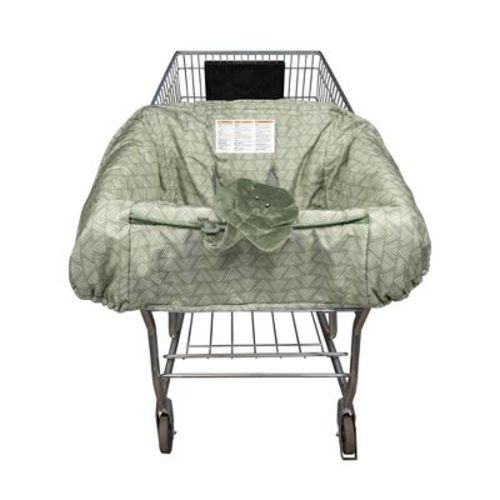 Boppy Shopping Cart Cover - Happy Green Leaf