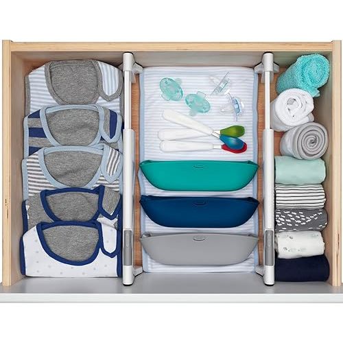 OXO Tot Expandable Dresser Drawer Divider - 4 Pack