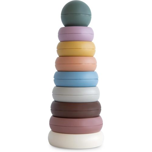 mushie Stacking Rings Toy | Made in Denmark (Rustic)