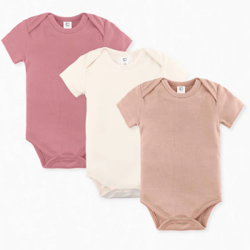 3-Pack Classic Short Sleeve Bodysuit Bundle - from Colored Organics