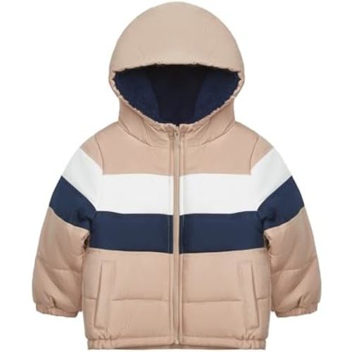 Carter's Baby Boys' Sherpa-Lined Heavyweight Hooded Puffer Jacket