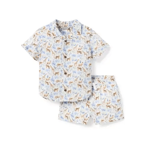 Baby White Safari Friends The Cabana Matching Baby Set by Janie and Jack