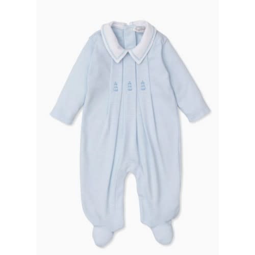 Shop Kissy Kissy Baby Boy's Embroidered Collar Footie