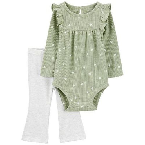 Baby Girl Carter's 2-Piece Little Flowers Print Bodysuit & Pants Set