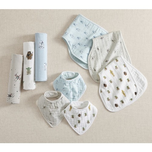 <i>Star Wars</i>™ Organic Muslin Bib, Burp and Swaddle Set