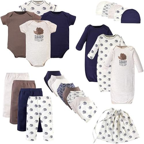 Touched by Nature Unisex Baby Organic Cotton Layette Set and Giftset (0-6 months)