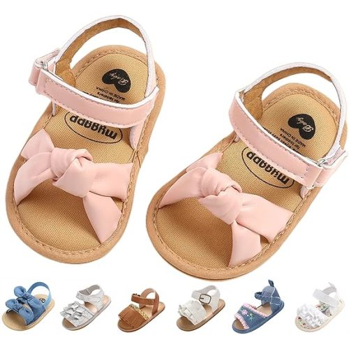Baby Girls Sandals Summer Shoes Outdoor First Walker Toddler Girls Shoes for Summer