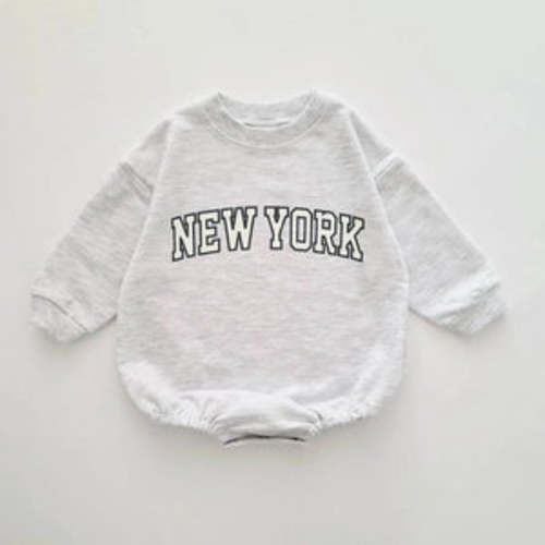 Baby New York Sweatshirt Romper – Teeny Mini Me