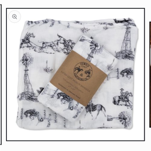 Heaven on Earth Bamboo Muslin Swaddle – Cowkid Clothing Company