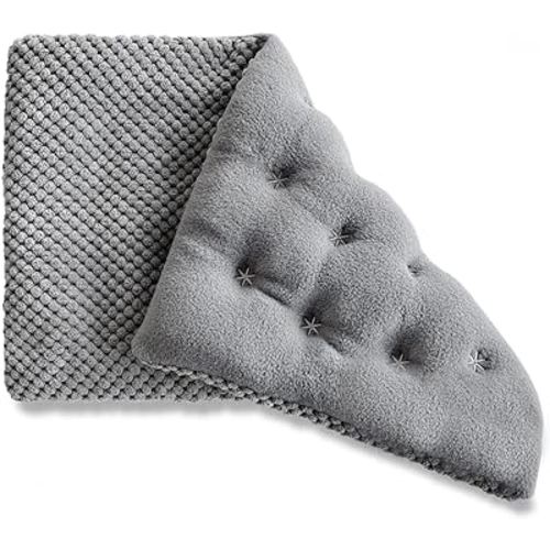 UNCN Wide Microwave Heating pad with Washable Cover 9 * 15" Microwavable Hot Pad for Neck Shoulder, Cramps, Back Cordless Warm Compress Weighted Moist Heat Pack for Aches, Unscented Grey