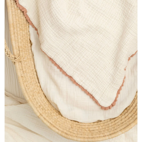 Soft, Heirloom Lace Baby Blanket | Organic Cotton Gauze | Willaby – willaby