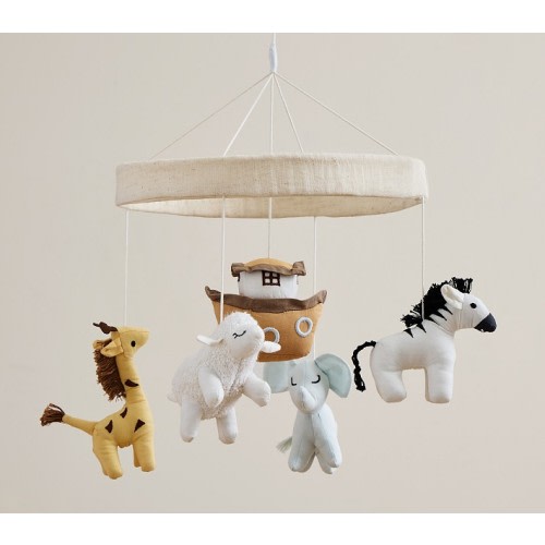 Noah's Ark Musical Crib Mobile | Pottery Barn Kids