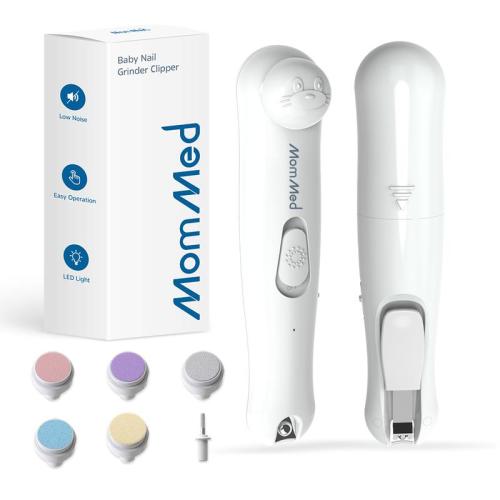 MomMed Baby Nail Trimmer Electric with LED Light, Rechargeable - TikTok Shop
