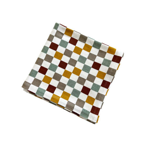 Cannoli Checkerboard / Organic Swaddle