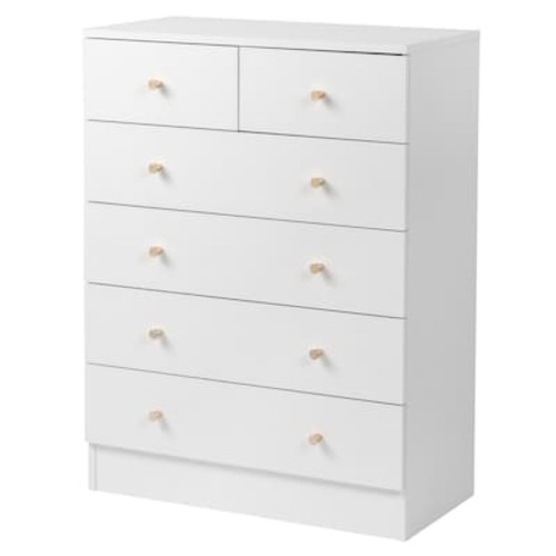 Winado White 6-Drawer Standard Dresser LO1G52004013 at Lowes.com