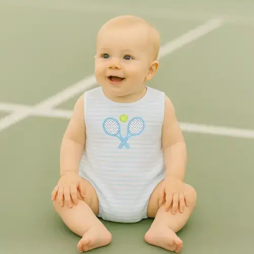 Courtside Cuties Applique Bubble - Light Blue – Magnolia Baby