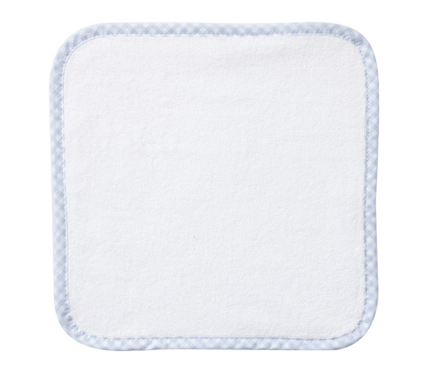 Gingham Washcloths, set of 3 | Light Blue