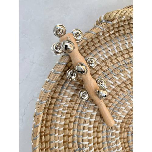 Wooden Bar Bell Rattle Baby Rattle Wood Baby Sensory Toy Montessori Rattle Baby Musical Toy Instruments for Kids Music Toy Gift for Baby