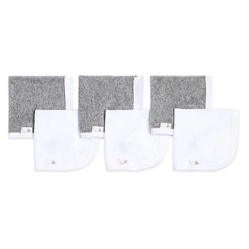 Burt's Bees Baby® 6-Pack Organic Cotton Washcloths in Heather Grey