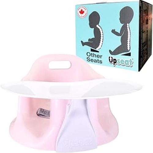 Amazon.com : Upseat Baby Floor Seat Booster Chair for Sitting Up with Removable Tray for Meals and Playtime, Developed with Physical Therapists for Safe and Healthy Hip Development and Posture (Pink) : Baby